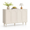 Buffet en Bois MDF Beige 4 Portes