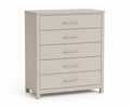 Commode à 5 tiroirs en MDF Beige