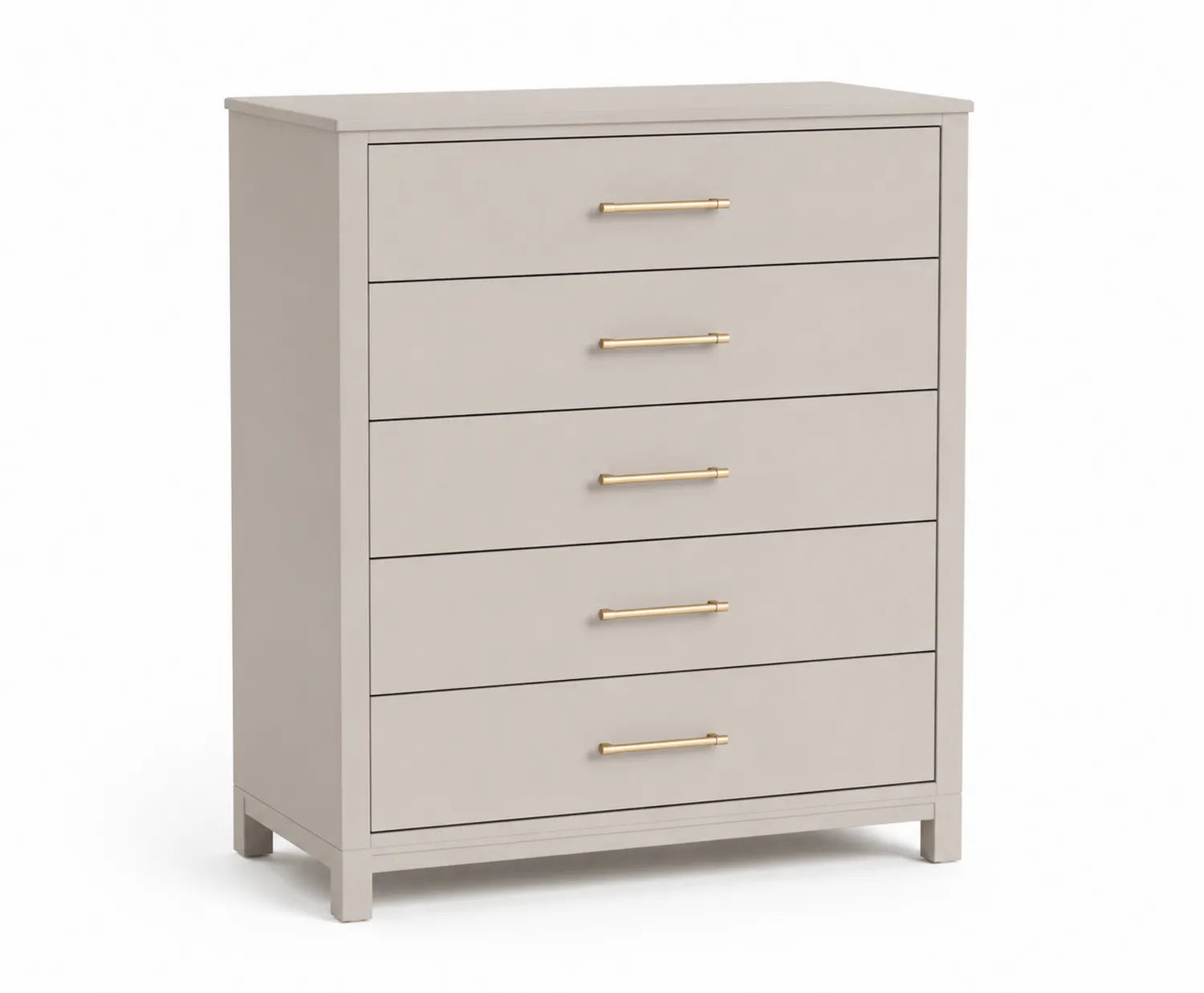 Commode à 5 tiroirs en MDF Beige